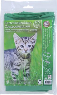 Kattenbakzak compost xl 10st - Gebr de boon