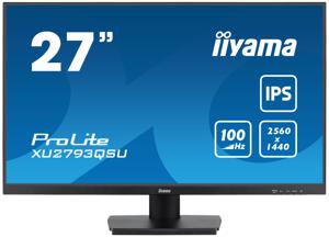 iiyama ProLite XU2793QSU-B6 computer monitor 68,6 cm (27") 2560 x 1440 Pixels Wide Quad HD LED Zwart