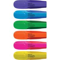 Q-CONNECT Premium markeerstift, geassorteerde kleuren, pak van 6 stuks