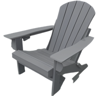 Bearchair Bridgeton zwart 75x86x95 cm Buitengewoon de Boet - Buitengewoon de boet