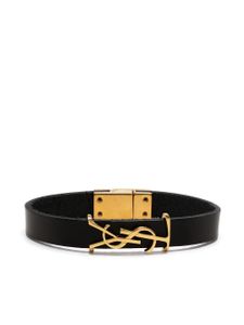 Saint Laurent bracelet à breloque YSL - Noir