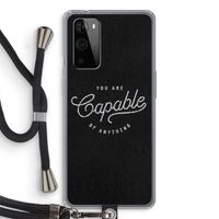 Capable: OnePlus 9 Pro Transparant Hoesje met koord Capable: OnePlus 9 Pro Transparant Hoesje met koord