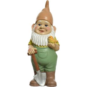 Tuinkabouter met schep - kunststeen - H29 cm
