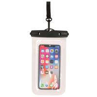 Bellatio Design Telefoonhoesje - wit - kunststof - 21 x 11,5 cm - waterdicht