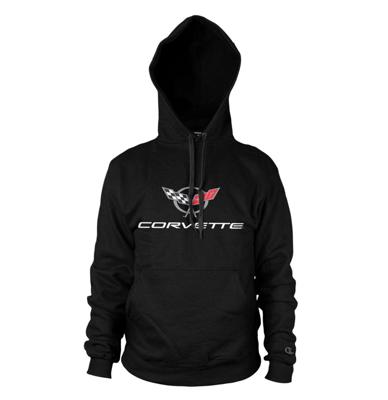 Chevrolet Corvette C5 Logo Hoodie Black-L
