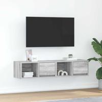 Tv-meubelen 2 st 60x31x25,5 cm bewerkt hout grijs sonoma eiken