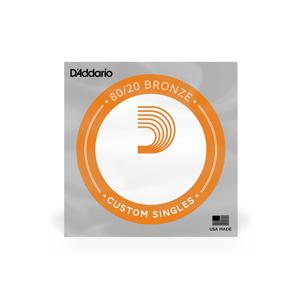 D'Addario BW020 Bronze Wound Acoustic Guitar Single String .020 losse snaar voor westerngitaar