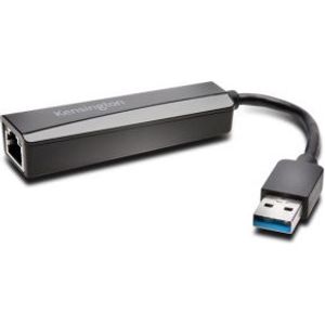Kensington UA0000E USB 3.0 Ethernet-adapter Zwart