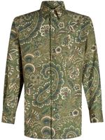 ETRO chemise en coton à imprimé cachemire - Vert - thumbnail