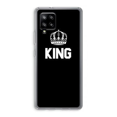 King zwart: Samsung Galaxy A42 5G Transparant Hoesje