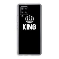 King zwart: Samsung Galaxy A42 5G Transparant Hoesje