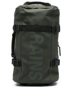 Rains logo-print faux-leather travel bag - Vert - thumbnail