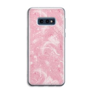 Abstract Painting Pink: Samsung Galaxy S10e Transparant Hoesje