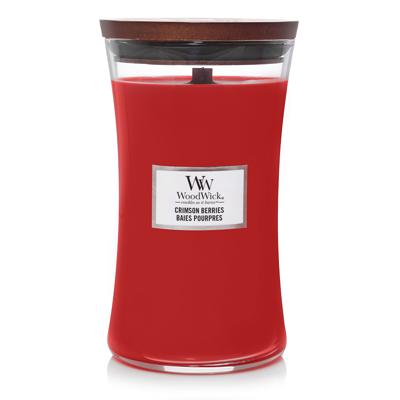 Woodwick crimson berries large candle