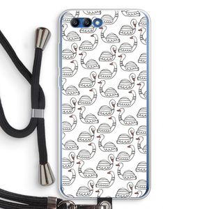 Zwanen: Honor 10 Transparant Hoesje met koord
