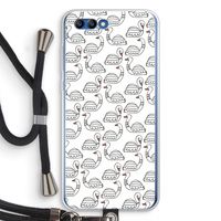 Zwanen: Honor 10 Transparant Hoesje met koord