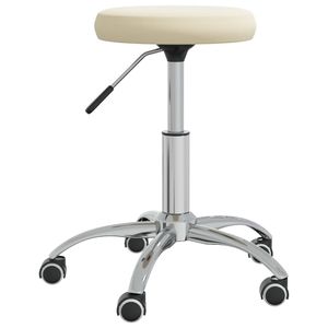 VidaXL Massagekruk fluweel crèmekleurig