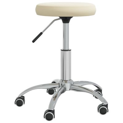 VidaXL Massagekruk fluweel crèmekleurig