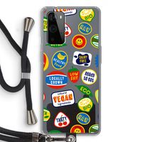 Fruitsticker: OnePlus 9 Pro Transparant Hoesje met koord