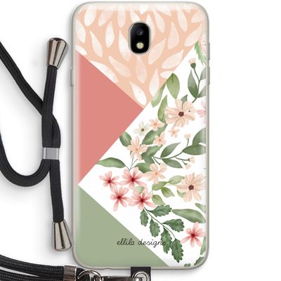 Sweet heaven geometrics: Samsung Galaxy J7 (2017) Transparant Hoesje met koord