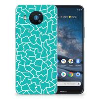 Nokia 8.3 | Hoesje maken | Cracks Blue