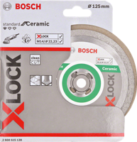 Bosch Accessoires x-lock diamantschijf standard for ceramic 125 x 22,23 x 1,6 x 7 mm - 1 stuk(s) - 2608615138