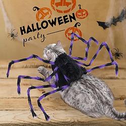 Honden Halloween outfits Hondenkostuum Spinnen leuke Style Grappig Zacht Halloween Carnaval Feest Hond puppy kleding outfits Lightinthebox