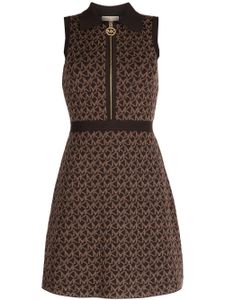 Michael Kors robe à motif monogrammé en intarsia - Marron