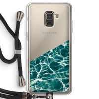 Weerkaatsing water: Samsung Galaxy A8 (2018) Transparant Hoesje met koord