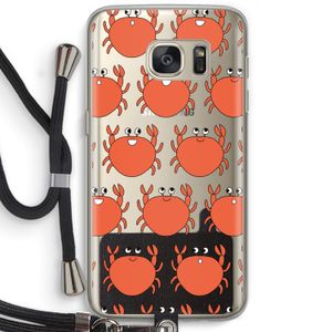 Krab: Samsung Galaxy S7 Transparant Hoesje met koord