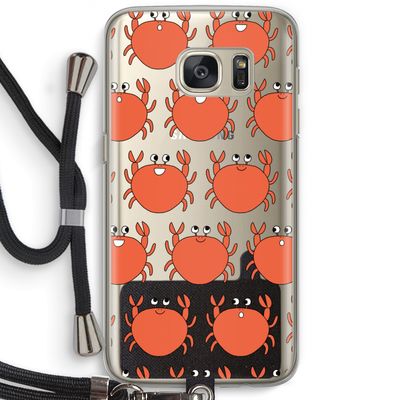 Krab: Samsung Galaxy S7 Transparant Hoesje met koord