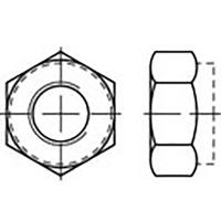 TOOLCRAFT TO-6864537 Zeskantmoeren M6 DIN 985 Staal Verzinkt 1000 stuk(s)