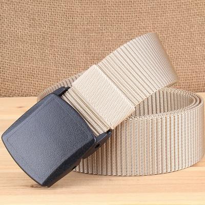 YKK 3.8 cm breed outdoor paardrijden wandelen sport casual stijl multifunctionele nylon taille gordel (kaki)
