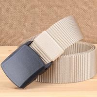YKK 3.8 cm breed outdoor paardrijden wandelen sport casual stijl multifunctionele nylon taille gordel (kaki)