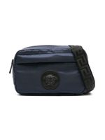 Versace Kids sac porté épaule Medusa Head en cuir - Bleu - thumbnail