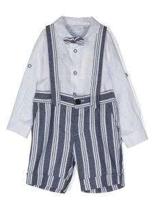 Abel & Lula ensemble short à rayures - Bleu