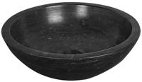 Saqu Nature Collection ronde waskom Ø 40x12 cm natuursteen zwart
