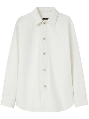 Jil Sander chemise en jean à manches longues - Blanc