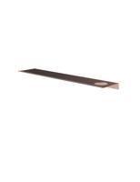 Hotbath &More Planchet 60 cm inclusief bevestigings rails met 1 uitsparing voor een zeepdispenser of beker Geborsteld koper PVD