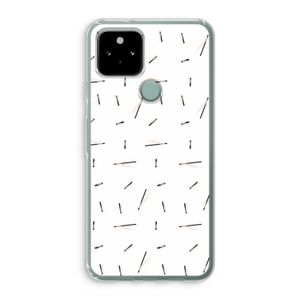 Hipster stripes: Google Pixel 5 Transparant Hoesje