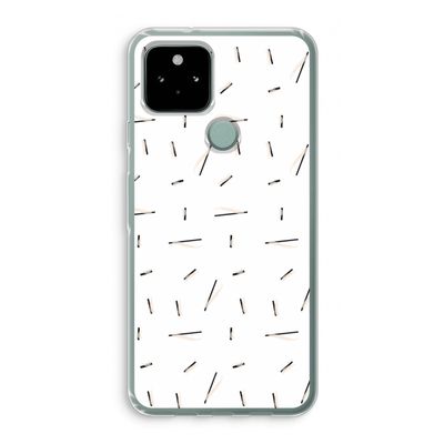 Hipster stripes: Google Pixel 5 Transparant Hoesje