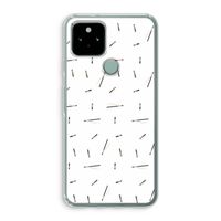 Hipster stripes: Google Pixel 5 Transparant Hoesje