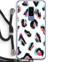 Cheetah color: Samsung Galaxy S9 Plus Transparant Hoesje met koord