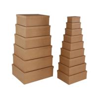 Set decoratieve dozen Versa Bruin Karton (15 Onderdelen)