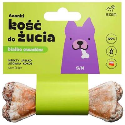 AZANKI Bot met insecten en kokosnoot S/M - hondensnack - 12 cm