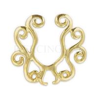 Tepelclip shield goud kleur tribal