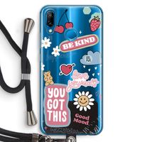 Positivity: Huawei P20 Lite Transparant Hoesje met koord
