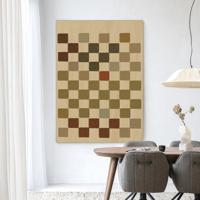 Urban Cotton Wandkleed 'Cuba' 80 x 110cm in Frame - black