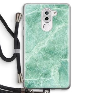Groen marmer: Honor 6X Transparant Hoesje met koord