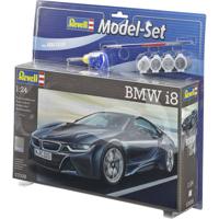 Revell Model Set BMW i8 Sportwagen miniatuur Montagekit 1:24 - thumbnail